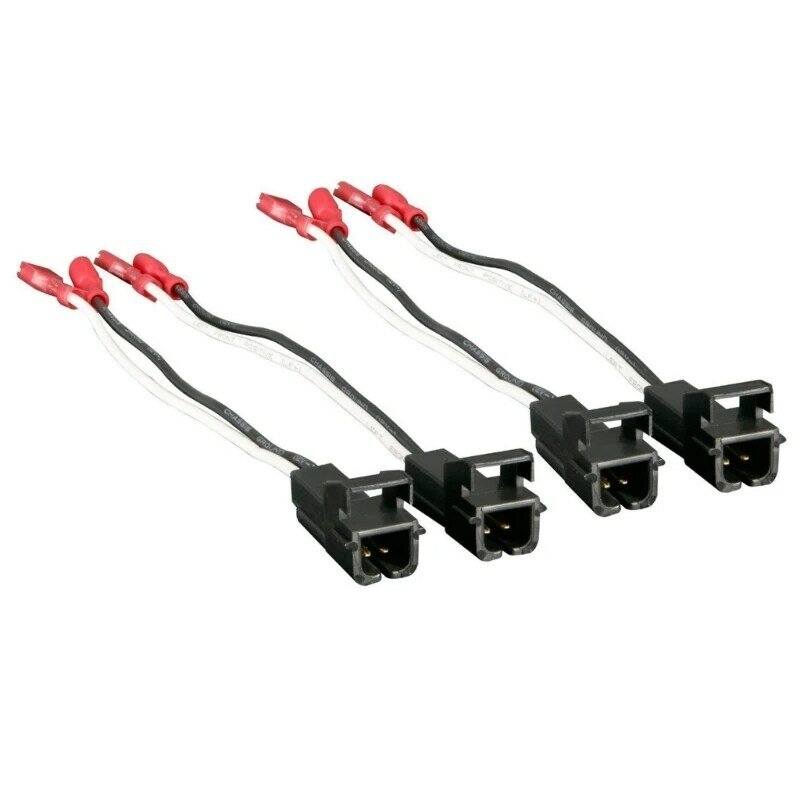P9JC Mobil Interior Speaker Wiring Harness Adaptor Konektor Plug Menggantikan OEM 72-4568,4 Pcs/Set Speaker Kabel