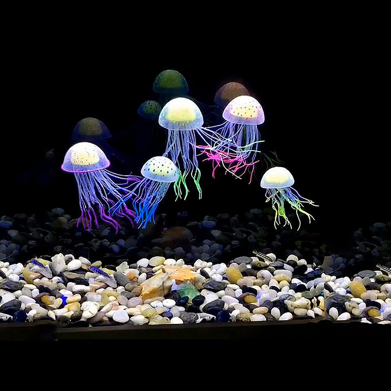 Fausse méduse pour aquarium, accessoires de bricolage, phare lumineux, ornements artificiels pour aquariums, décoration incitée, 1 pièce