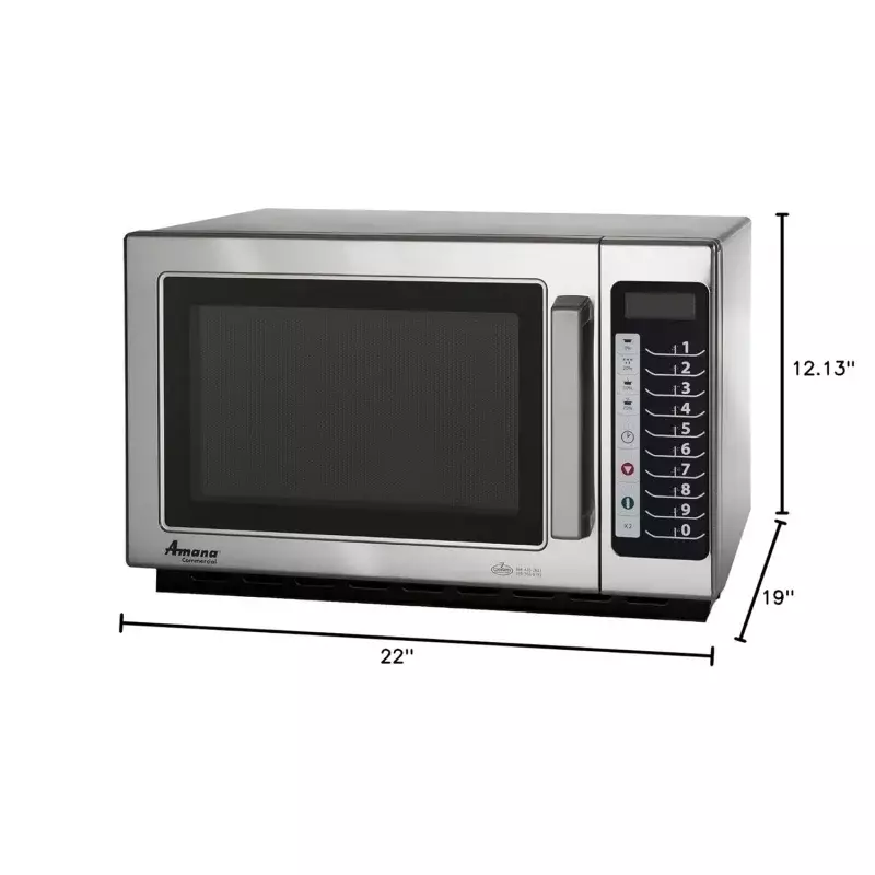 AMANA RCS10TS Microwave Oven menengah, 1000W
