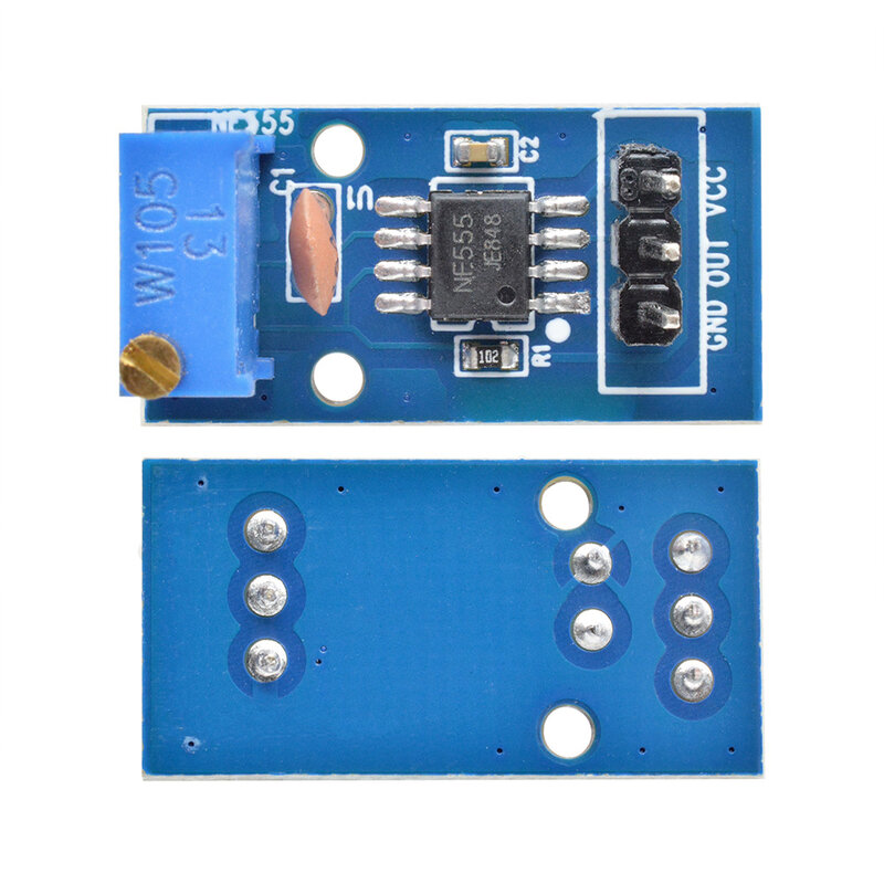 Módulo ajustável do gerador do pulso da frequência da resistência, saída do único canal, NE555, 5V-12V, 1PC
