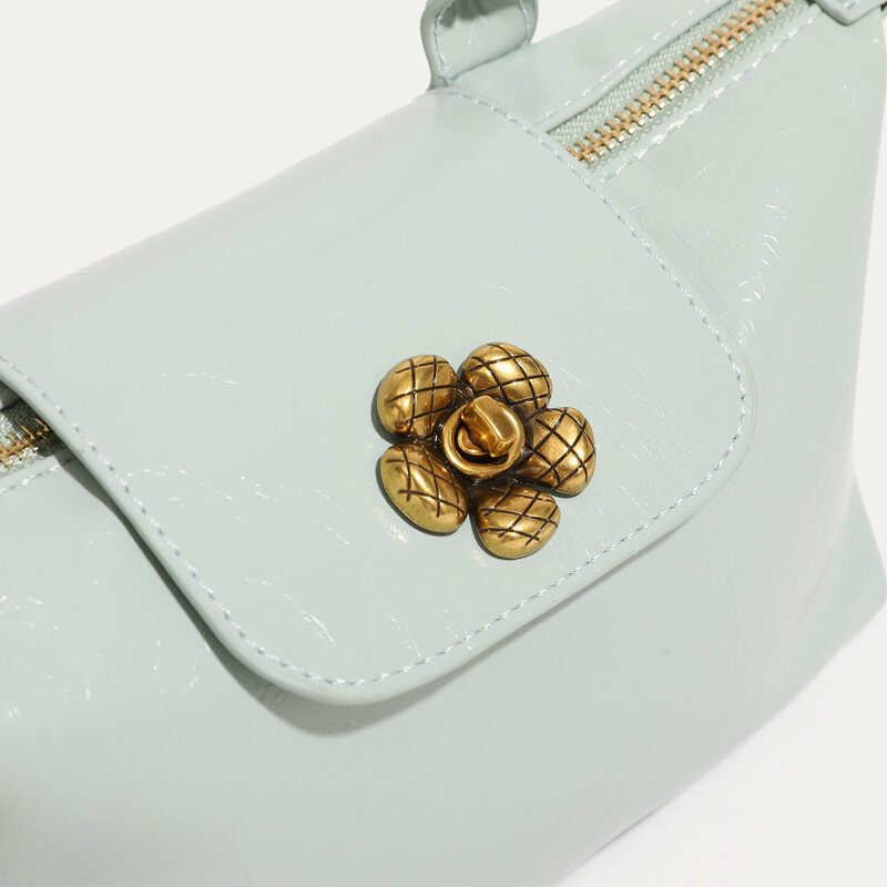 Borse stile inghilterra per donna borsa e portamonete di design di lusso 2024 novità In PU Vintage con paillettes fiore Top manico piccola spalla