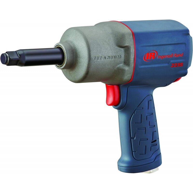 Air Impact Wrench com Extended Drive, Torque reverso cinza, Ingersoll Eaton, 2235TimaX-2, 900 ft-lbs Max, 1/2"