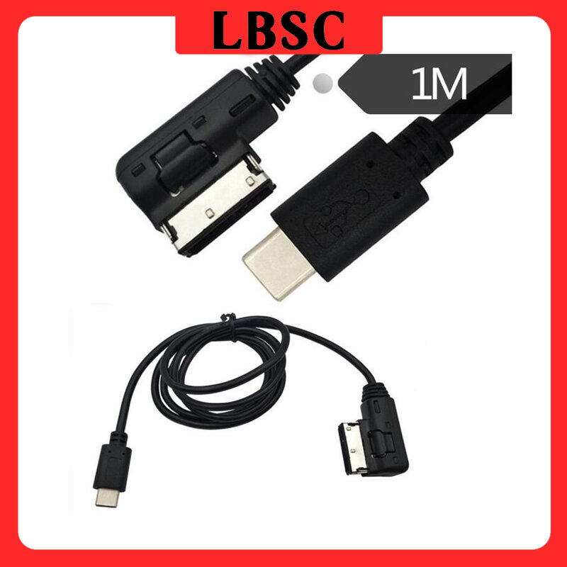 USB 3.1 di Tipo C a Media In AMI MDI Cavo del Caricatore del Cavo Per Il VW AUDI Q5 Q7 Macbook