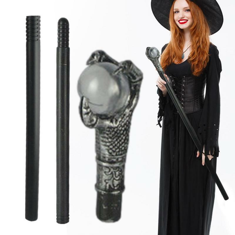 Disfraz de bastón para caminar, Varita de Halloween, accesorios de Cosplay de rey, temática de fiesta de Halloween