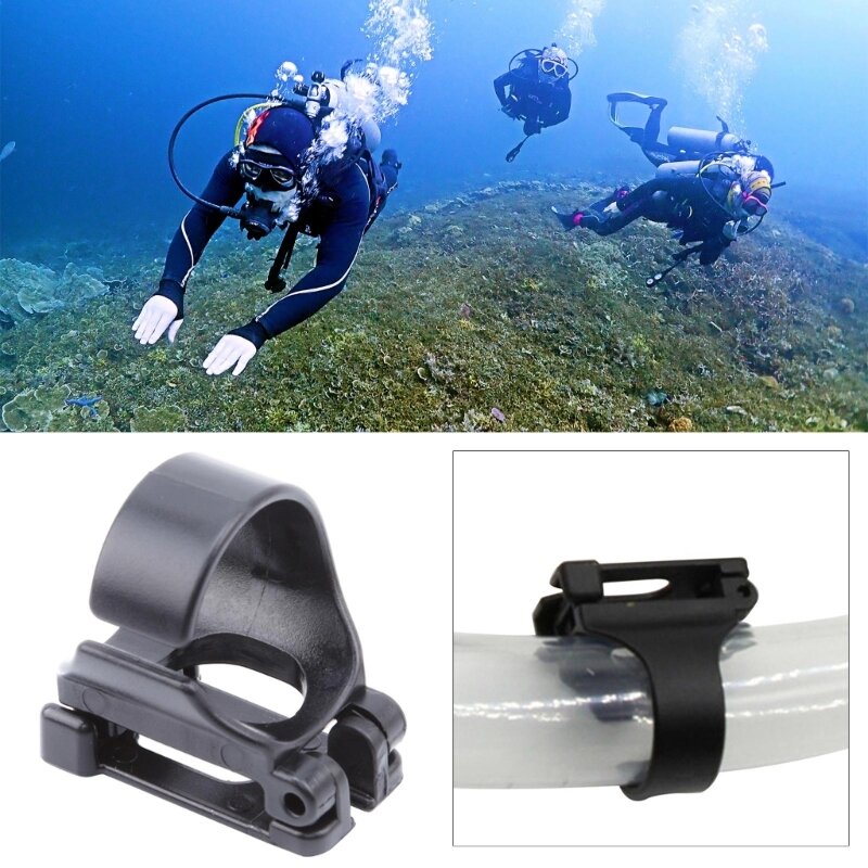 4 peças de fivela de mergulho com snorkel para mergulho autônomo clipe de clipe de snorkel substituto