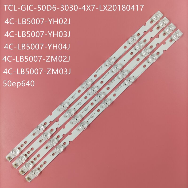 Faixa de retroiluminação LED para TCL, 50UD6306, 50UD6406, 50UE6420, 50UE6420X1, 50S425, 50S421, 50S423, LX20180417, 50EP660, 50EP660X1