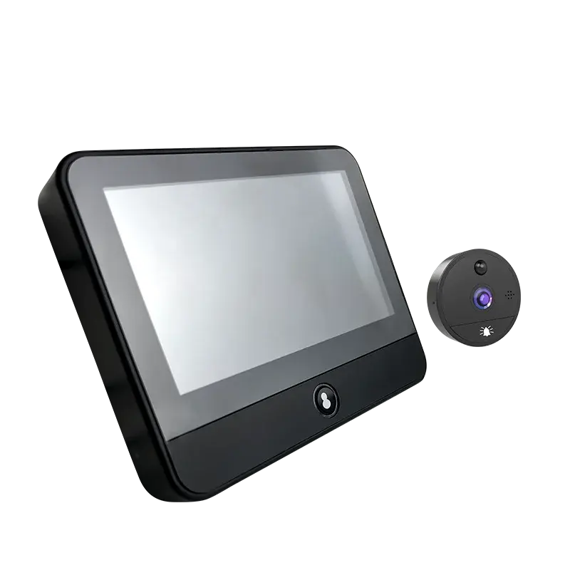 S52 Uso Doméstico HD Smart Cat Eye, telefone celular, monitoramento remoto, campainha WiFi, interfone bidirecional eletrônico, 4,3"