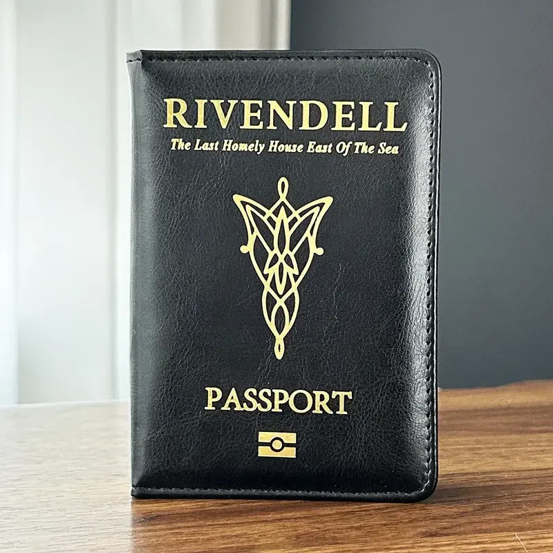Soporte de pasaporte rivendell, funda de pasaporte arwen evenStar, árbol de la vida, Gondor, accesorios de viaje