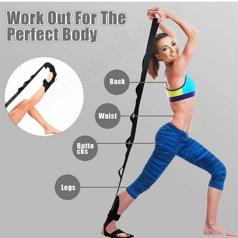 Banda elástica de flexibilidad de Yoga para Fascia de piernas, correa para Ballet, entrenador de gimnasia, cinturón elástico de piernas