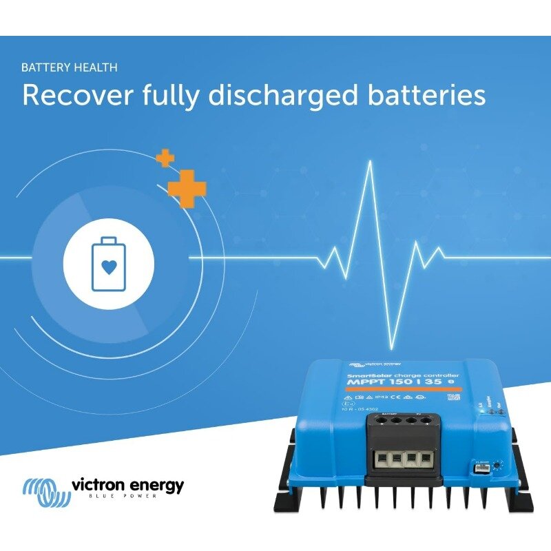 Victron Energy SmartSolar MPPT 150V 35 amp 12/24/36/48-Volt Solar Charge Controller (Bluetooth)