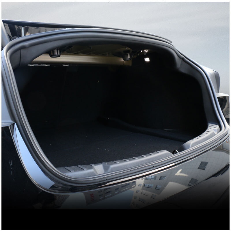 Для Tesla Model 3 Highland 2024/2018-2023 Накладка на порог багажника Защитная Нагрузка защита для входа груза + боковые вставки