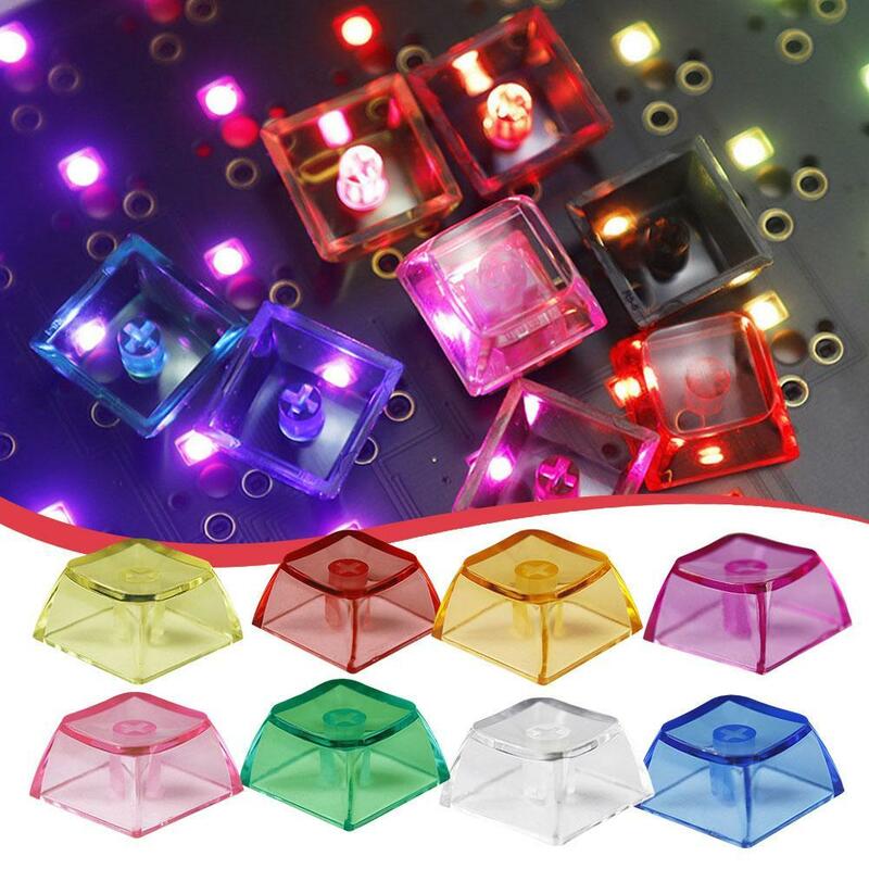 High Transparent PC Keycaps XDA 2 Height For Mx Cross Shaft Mechanical Keyboard Keycaps Backlit Key Caps Colorful Wholesale