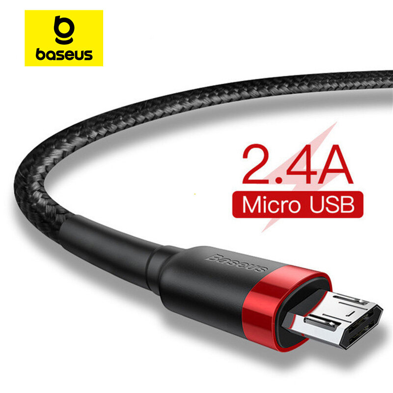 Baseus Kabel USB Mikro C UNTUK Samsung S9 S10 Kabel Isi Daya Cepat 3.0 Pengisian Cepat untuk Huawei P30 Xiaomi USB-C Kabel Pengisi Daya