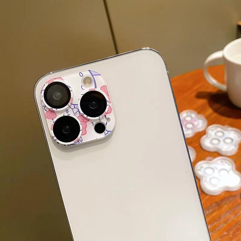 Protecteur de verre d'objectif d'appareil photo coréen, accessoires de couverture d'objectif, iPhone 13 15 Pro Max 12 Mini 14 Plus 14Pro 13Pro 15Pro i15