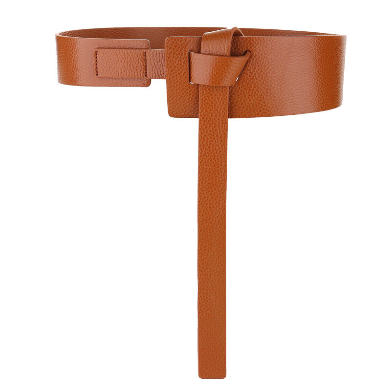 Cintura Casual di alta qualità larghi cinturini in vera pelle cinture annodate semplici femminili per cintura elegante fibbia fai-da-te cintura in vera pelle di vacchetta
