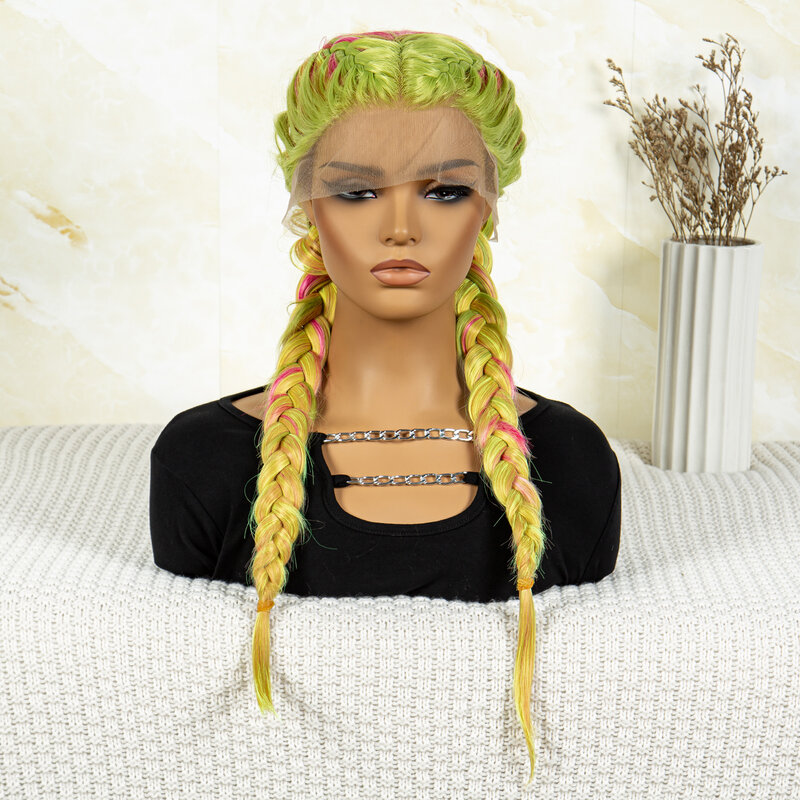 Модный Синтетический Плетеный женский парик карамельных цветов