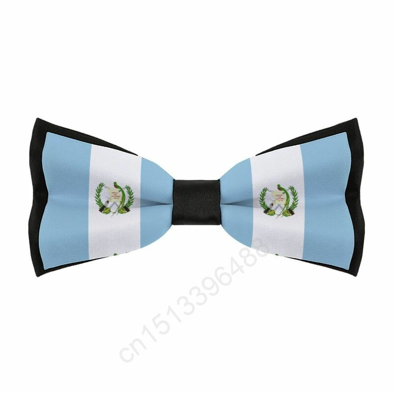 Pajarita de poliéster con bandera de Argentina para hombre, corbatas informales a la moda, ropa de cuello para trajes de fiesta de boda, novedad