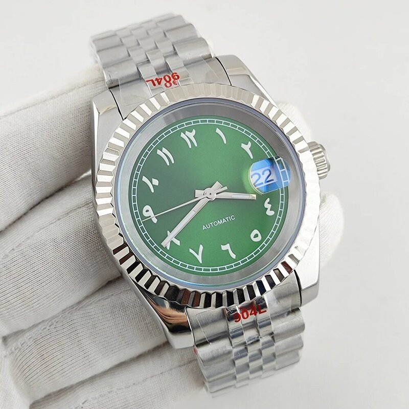 NH35 Case 36mm/39mm watch Case Arabic dial Jubilee Bracelet stainless steel Mechanical Watches for Datejust NH35 Movement Watch