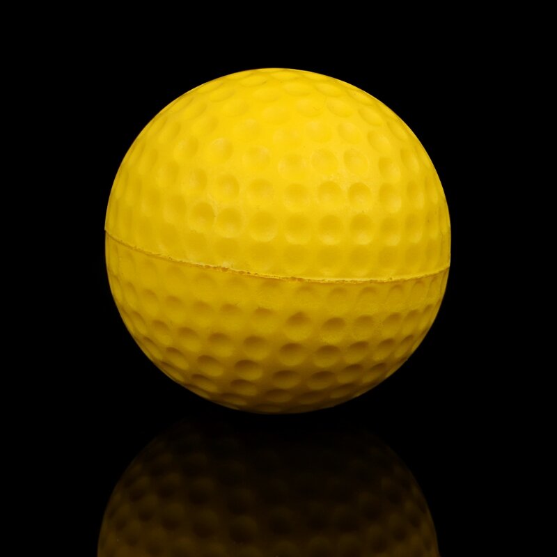 โฟมสีเหลือง Golf Ball การฝึกอบรมลูกโฟมนุ่มลูกขนไก่ Dropship