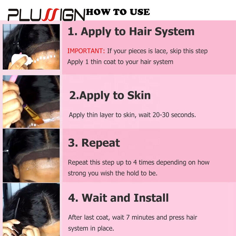Kit Ultra Hold Lace Glue Remover para Perucas Dianteiras, Fita Sistema de Cabelo Invisível, Ferramenta Hair Glue Remover, 1.3oz, 38ml