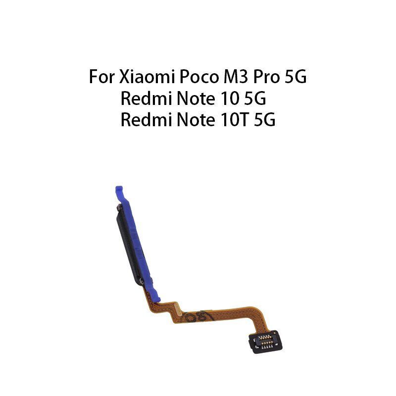Cavo flessibile del sensore di impronte digitali del pulsante domestico per Xiaomi Poco M3 Pro 5G / Redmi Note 10 5G / Redmi Note 10T 5G