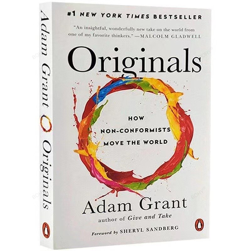 Originals By Adam Grant How Non-Conformists Move The World Paperback Novel in English New York Times Bestseller