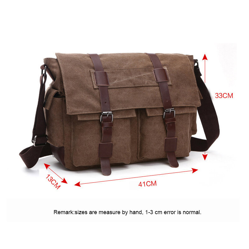 Mochila cruzada de lona para hombre, bolso de viaje para ordenador portátil, un solo hombro, con múltiples bolsillos, para ocio, a la moda, 2023
