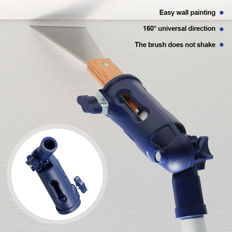 Wall Ceiling Painting Brush Adpater Holder Paint Roller Scraper Knife Extension Multiuse Paint Brush Extender Pole Clamping Tool