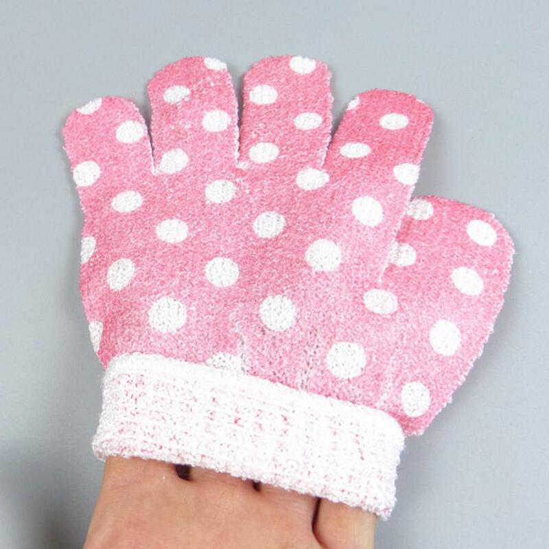 1 buah sarung tangan mandi untuk mengupas sarung tangan pengelupasan kulit dengan sarung tangan Scrub mandi tahan spons pijat tubuh melembapkan kulit