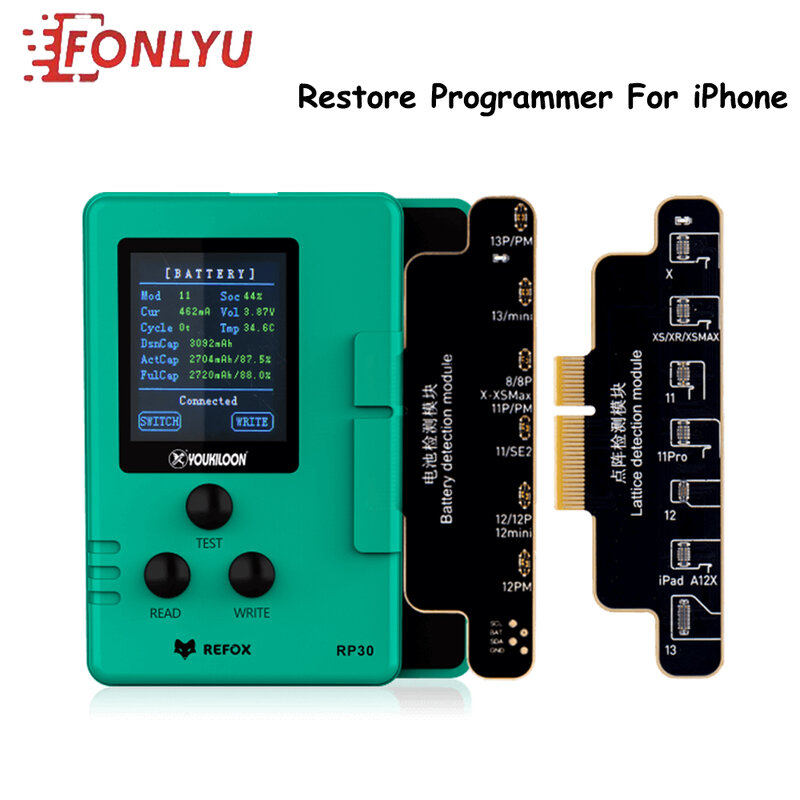 Refox RP30 Multifunctionele Herstellen Programmeur Voor Iphone Gezicht Id Fix Dot Projector Detectie Batterij Reparatie Tools