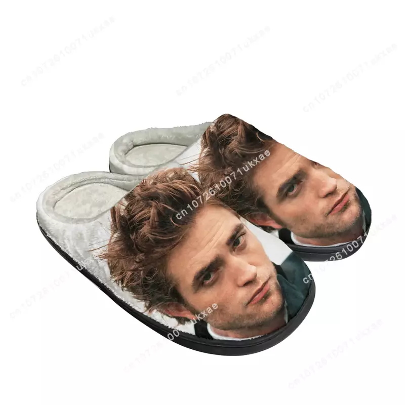 Robert Pattinson pantofole in cotone per la casa uomo donna peluche camera da letto Casual tenere in caldo scarpe pantofola termica per interni scarpa personalizzata
