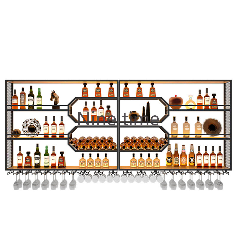 Comercial Whisky Bar Armário, vinho simples Racks, recepção moderna, Essentials japoneses de alta, Armário Vitre, Home Equipamento