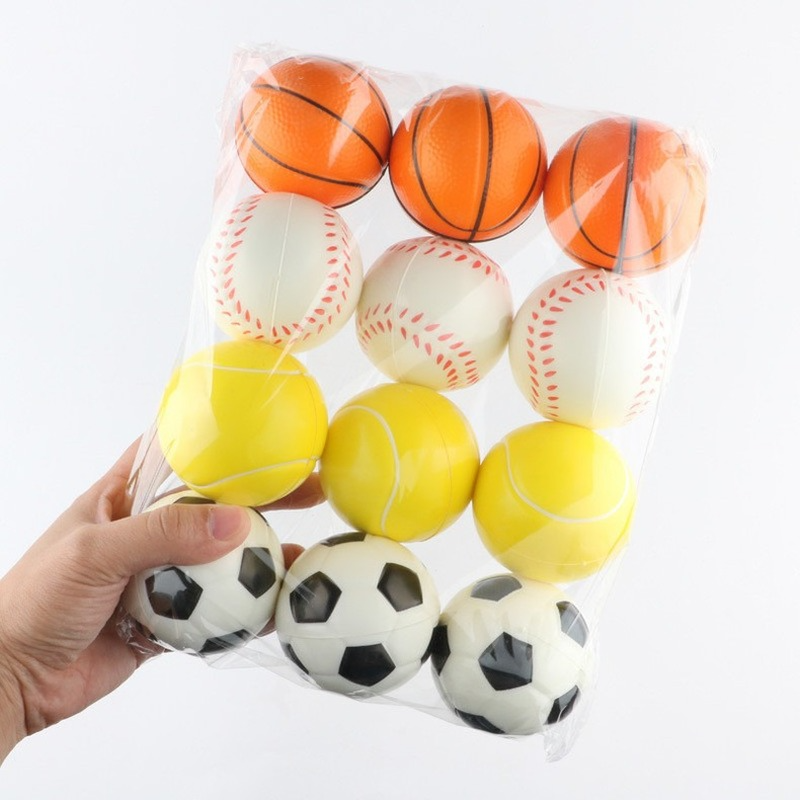 サッカーボールのストレス解消ボール,6.3cm,サッカーボール,バスケットボール,テニス,ソフトフォーム,子供のおもちゃ