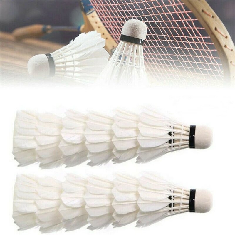 New 1/3/6pcs High Quality Ball Sports Tools Durable Foam Head Soft Texture Badminton Racket Badminton Goose Feather