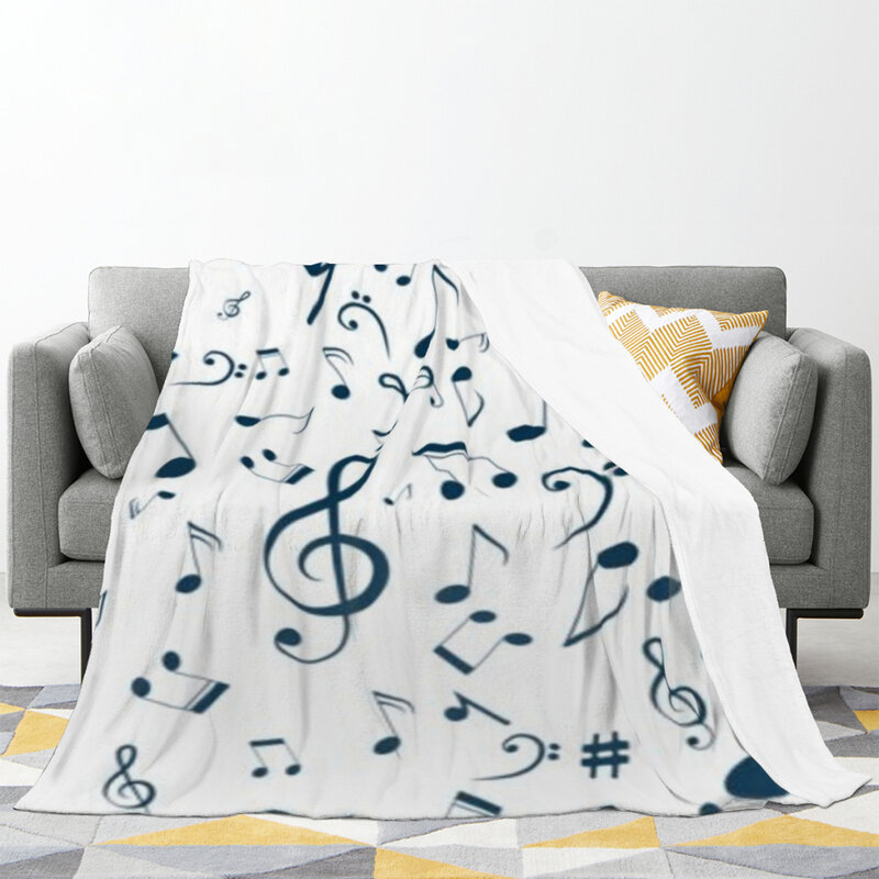 Note musicali coperta confortevole soffice e morbida decorazione della camera da letto coperte per divani consolatore casa e decorazione
