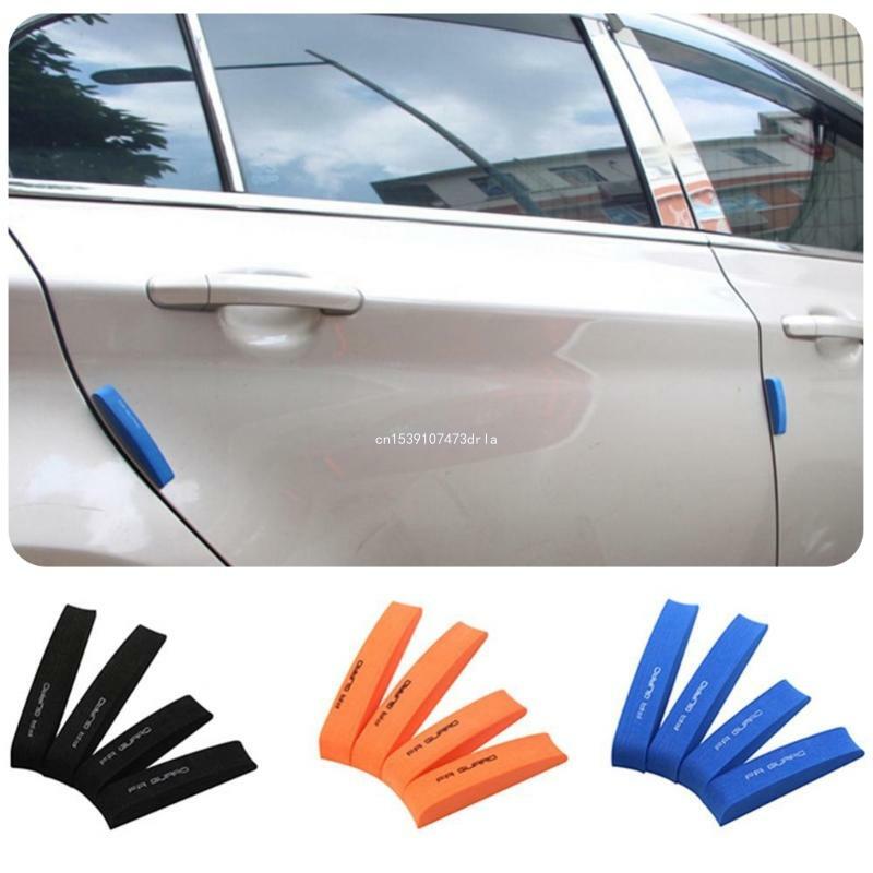 Paquete de 4 protectores de parachoques para puerta de borde de coche, tiras decorativas anticolisión resistentes a los tiras
