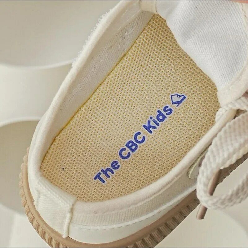 Rozmiar 22-31 buty dziecięce 2024 jesienne nowe chłopięce i dziewczynki Retro oddychające płócienne buty antypoślizgowe buty ocieplane Khaki różowe