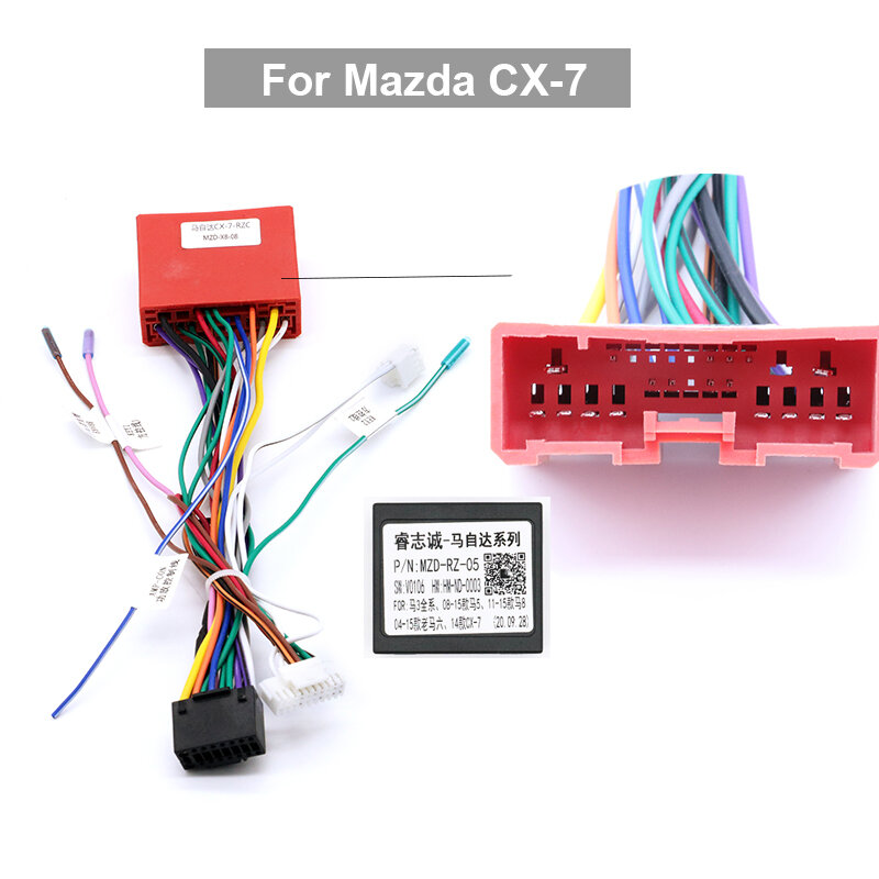 Жгут проводов 16-контактный адаптер Canbus Box для Mazda 2/3/5/6/7/8/Φ/Android автомобильный радиокабель