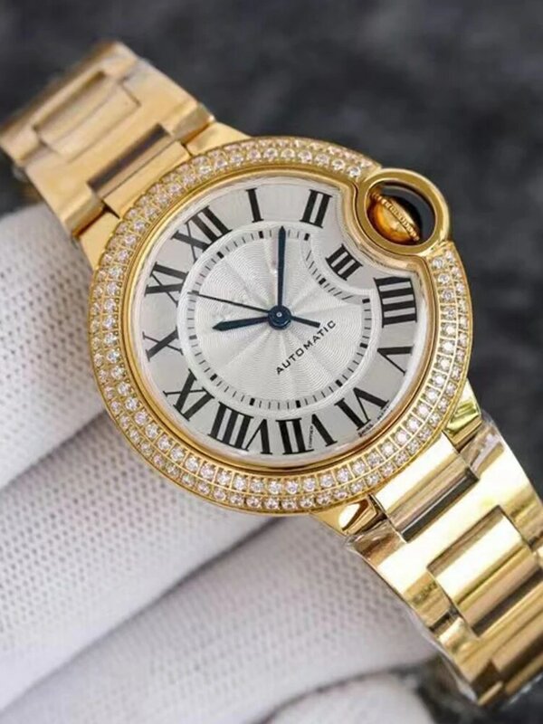 Designer Vintage Stahl Diamant Gehäuse römische Ziffern Zifferblatt Stahlband Quarzuhr Damen neue Uhr Mode Luxus uhr