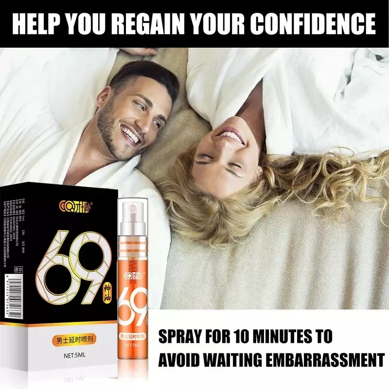 Spray retardante de sexo para hombres, productos duraderos para pene grande, eyaculación precoz, prolonga la erección, aceites para agrandar el pene, 60 minutos