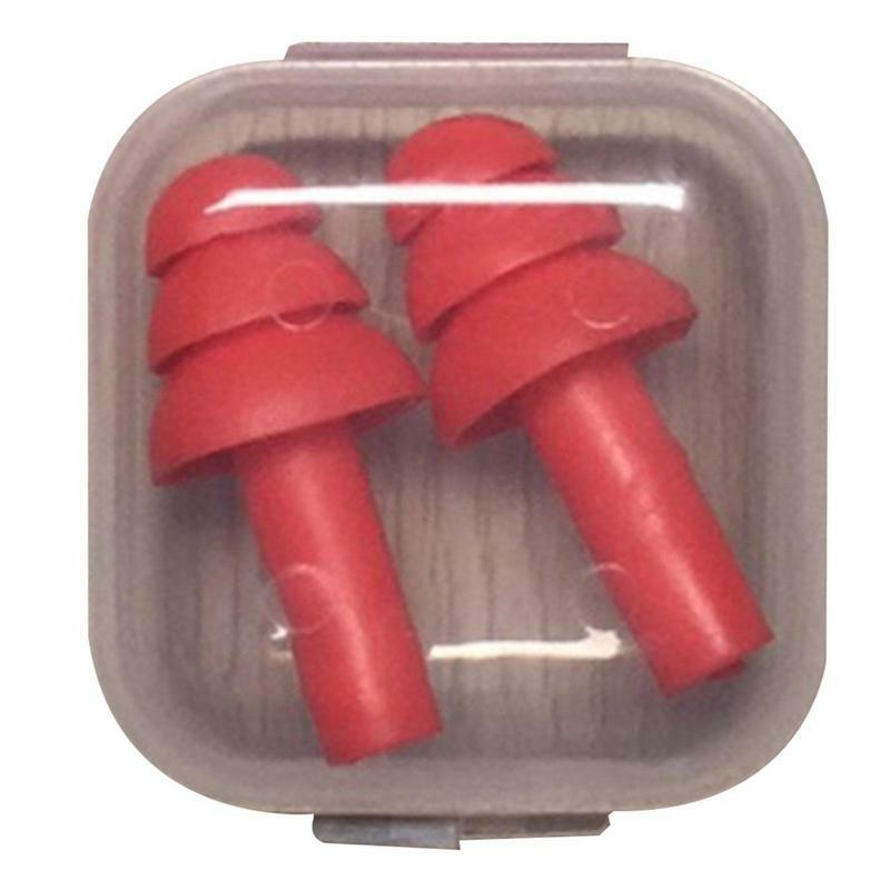 Tampões de silicone macio com caixa Tampões de ouvido de natação à prova d'água Redução de ruído reutilizável Tampões de ouvido de dormir