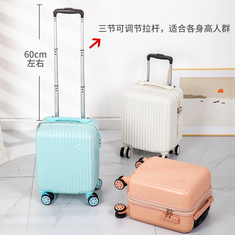 VIP customized new boarding case mini suitcase female universal wheel password box male 14-inch suitcase