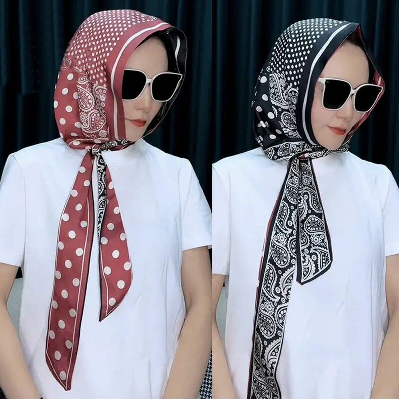 Turbante de seda muçulmano para mulheres, resistente ao sol, chapéu Baotou respirável, boné hijab macio, simulação de verão