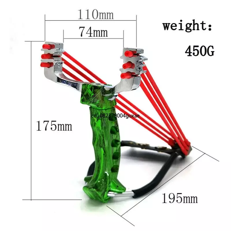 Powerful Hunting Slingshot Rubber Band Steel Ball Novice Package Outdoor Competition Sports Shooting Toys alloy Slingsshot caza