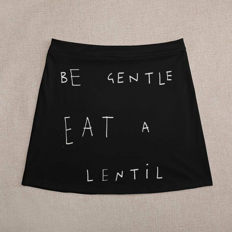 Be gentle eat a lentejas Mini Falda corta para mujer, falda para mujer
