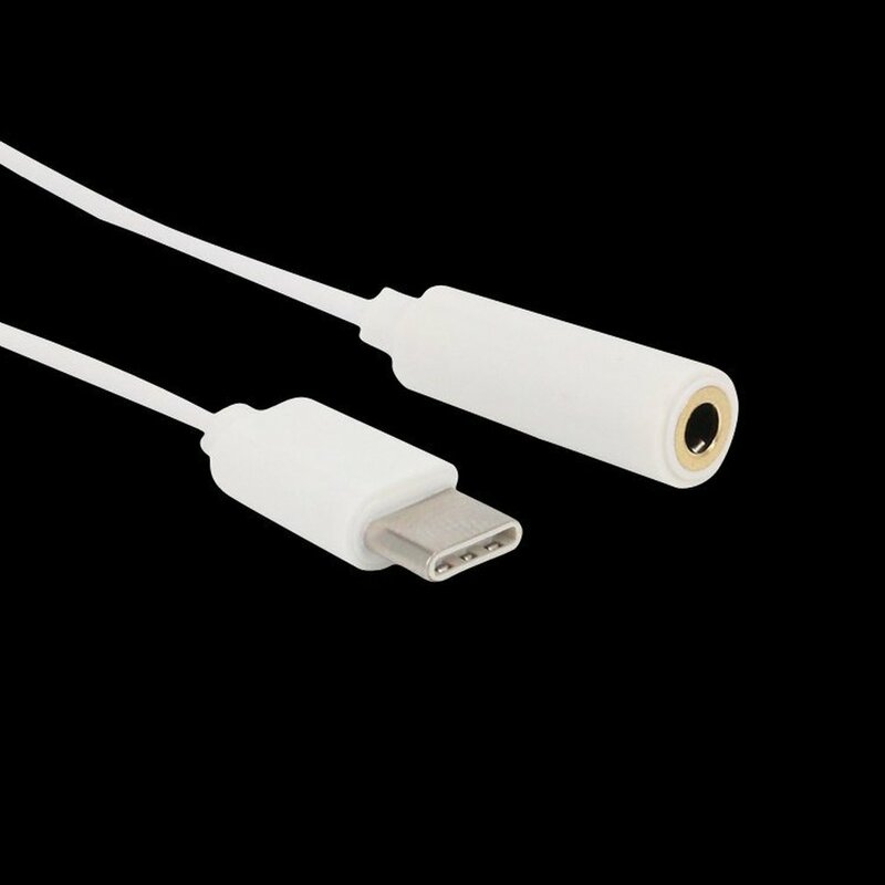 New USB Type-C Male To 3.5mm Female USBC Type C To 3.5 Headphone Audio Aux Cable Adapter Converter Audio Cable Double-layer