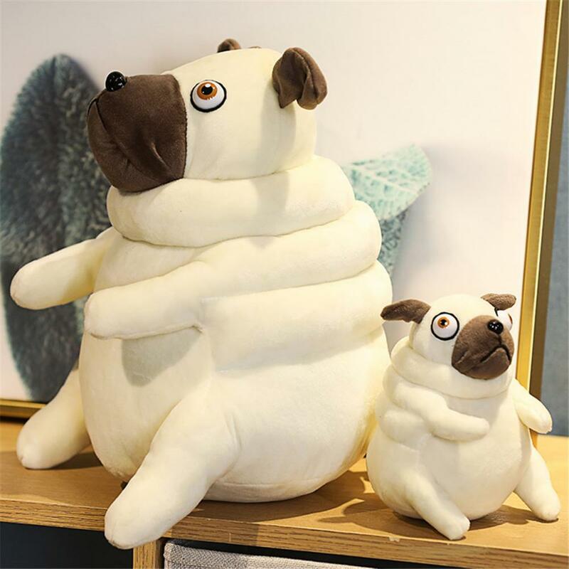 Muñecos de peluche de 15/30cm para niños, juguetes de peluche kawaii, perro Pug sentado, almohada, regalo de cumpleaños, 1 ud.