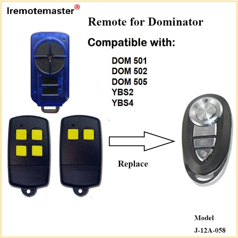 ل DOM501 ، DOM502 ، DOM505 ، YBS2 ، YBS4 433.92MHZ استبدال المتداول رمز المرآب باب التحكم عن بعد شحن مجاني