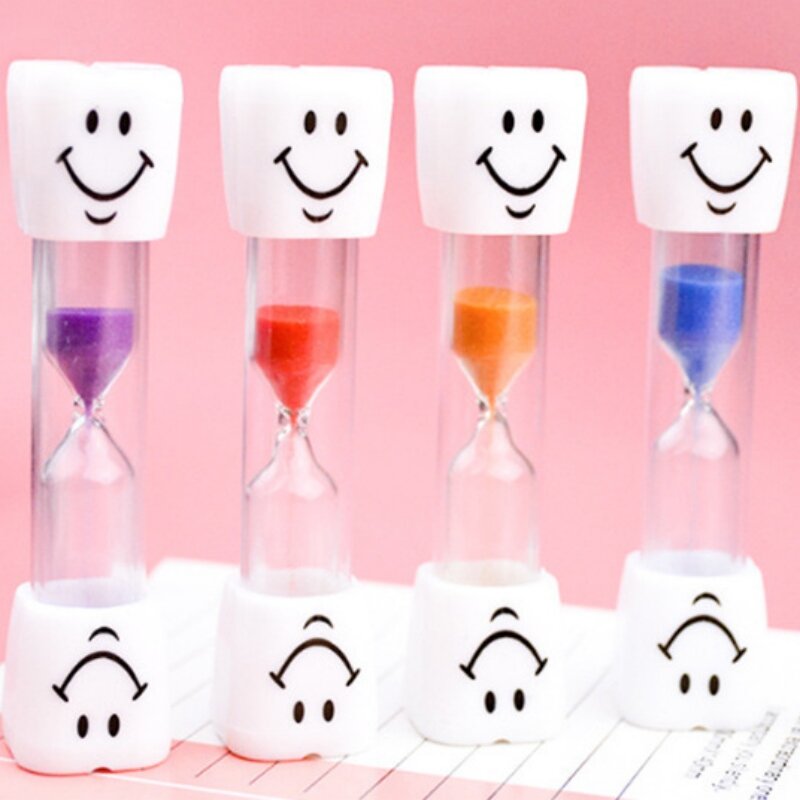 1-20 pz 3 minuti Mini orologio colorato sabbia Timer bambini spazzolino denti Timer creativo Anti caduta orologio clessidra Set regali di natale