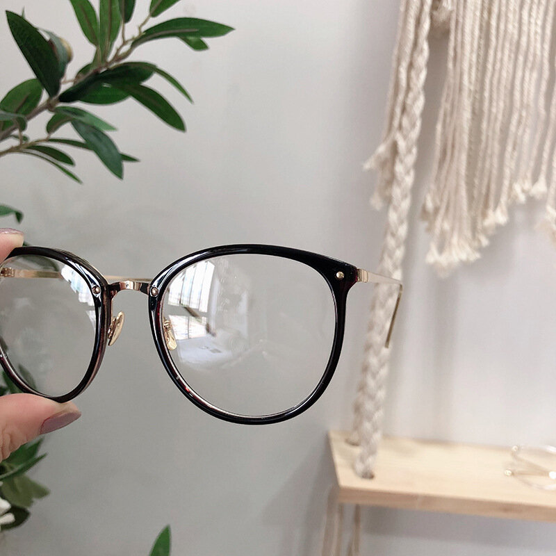 กรอบแว่นตาผู้หญิงชายขนาดใหญ่กรอบแว่นตาโลหะแว่นตาล้างเลนส์แว่นตา